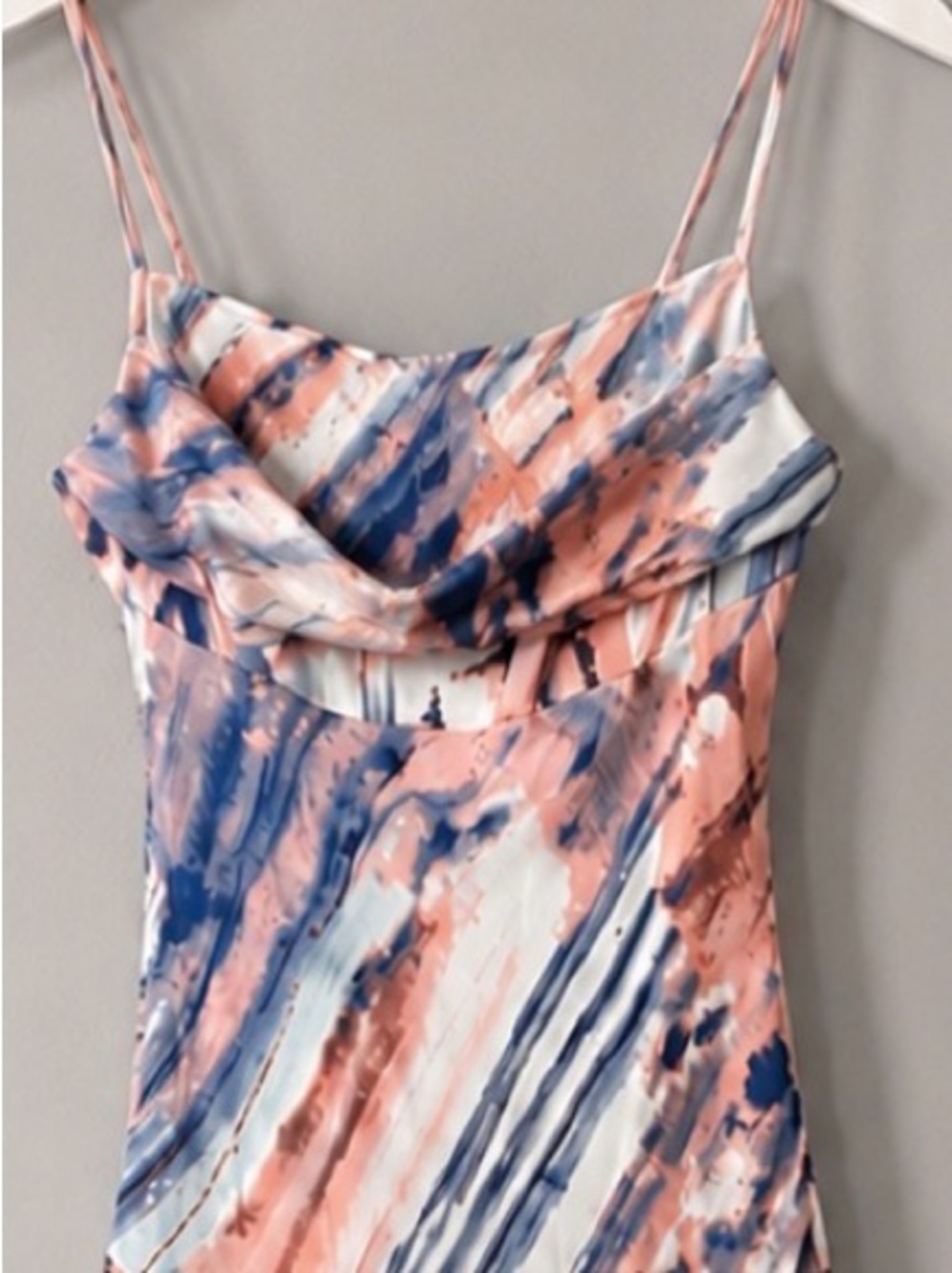 HELLO MOLLY Full Time Glam Watercolour Midi Dress Size L / US 8 - Picture 4 of 10
